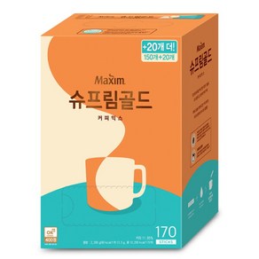 [맥심] 슈프림골드 커피믹스 170T, 14g, 170개입, 1개