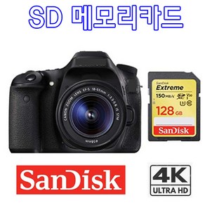 소니 알파 A6500 A6600 카메라호환 4K 녹화전용 128G SDXC 메모리카드, 샌디스크 Exteme SDXC UHS-1 128GB