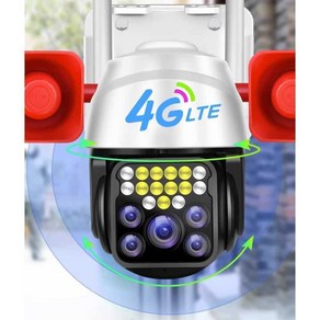 LTE 실외 cctv 4G 카메라 휴대폰 원격, 32GB 4G 플래그십 3MP, 1개