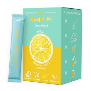 레몬클링 제이 부담없이 제로 칼로리 수분충전 음료 레몬 & 과라나 1Box 10포