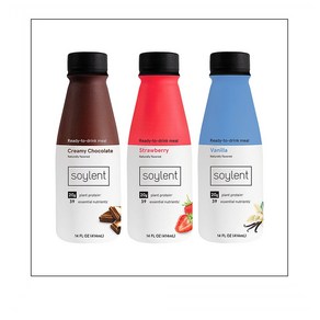 Soylent 소일렌트 나폴리탄 3가지맛 프로틴 쉐이크 414ml 12병, 12개