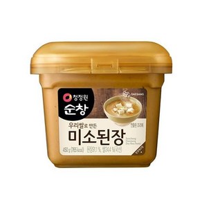 청정원 우리집 청정원 순창 우리쌀로 만든 미소된장 450g, 1개