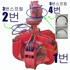 집게차 호스 7 종 류 유압호스 바가지 로터 고압호스 손가락호스