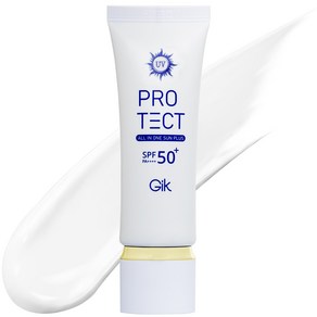 GIK 올인원 유기자차 데일리 썬크림 40ml (SPF50+) 수분 촉촉한 썬크림, 1개