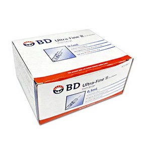 BD 울트라파인2 인슐린 주사기 0.3mL 0.5mL 1mL (100개/1박스), 100개