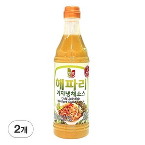 [청우]첫맛 해파리 겨자 냉채소스 해파리냉채소스, 880g, 2개