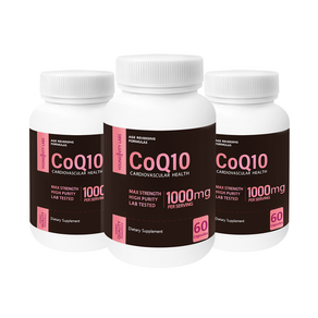 영제비티랩스 CoQ10 1000mg 고용량 코엔자임 코큐텐 60캡슐 3병, 60정, 3개