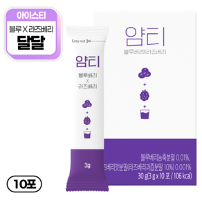 얌티 블루베리 라즈베리 아이스티분말, 3g, 10개입, 1개