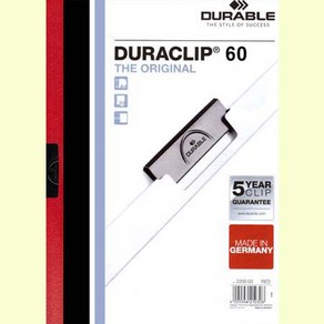 DURACLIP 파일 원터치 클립화일 30P GERMANY, 흰색, 1개