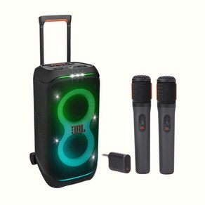 JBL PARTYBOX STAGE 320 블루투스 스피커 파티박스320 + JBL 충전식 2채널 마이크 WIRELESS MIC