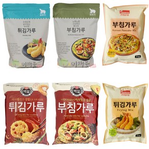 오늘의딜 튀김가루 부침가루 1kg 곰표 백설 한울, 5.튀김가루1kg한울식품, 1개