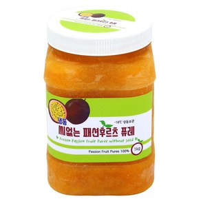 씨없는 패션후르츠 퓨레1kg, 1개, 1kg