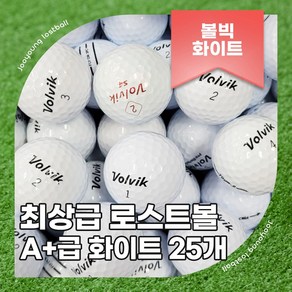 볼빅 골프공 최상급 로스트볼 A+급, 1개, 화이트, 25개입