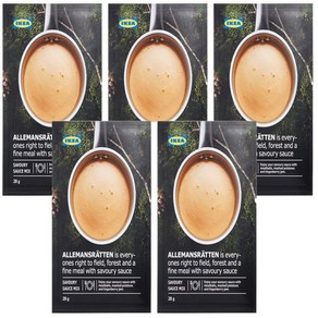 0.98 Ounce (Pack of 5) IKEA ALLEMANSRÄTTEN Mix fo cea 0.98온스(5팩) IKEA ALLEMANSRäTTEN 크림소스용 믹스(5팩, 5개, 27g