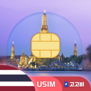 [USIM] 고고비 태국 유심 USIM 데이터 무제한, 1개, 1GB, 1일