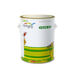 삼화페인트 아이생각 수성내부프로 친환경페인트 4L 무광, 블랙, 1개