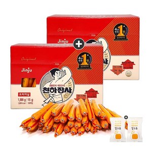 진주햄 천하장사 오리지날(1500g/100개입) x 2통(+밀크츄 2개포함)