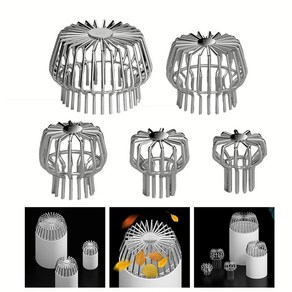 처마 지붕 낙엽방지 배수구 우수관 낙수관 하수구 빗물받이 물받이 거름망 필터 커버, 1개