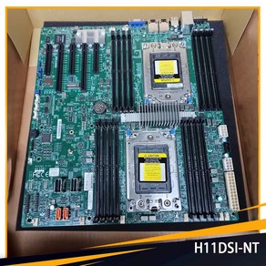 H11DSI-NT 산업용 패키지 듀얼 소켓 서버 E-ATX 마더보드 슈퍼마이크로 EPYC PCI-E 3.0 DDR4 지지대 EPYC7001/7002, 01 마더 보드