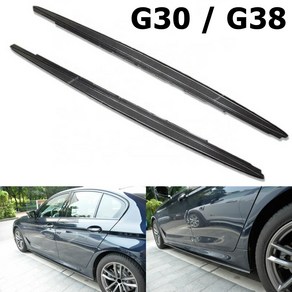 BMW 5시리즈 G30 G38 사이드립 M퍼포먼스 M팩 M-Tech (LCI호환), 유광블랙