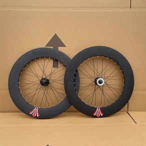 자전거 휠 교체 700c 70mm 픽시 프론트 리어 MTB 로드 휠셋 바퀴 블랙 앞 휠, 1세트