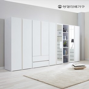 상일리베가구 스밈 400 800 옷장 장롱 서랍장, 올메이플[MM]