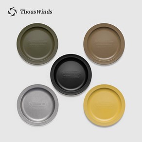 [Thous Winds] 캠핑그릇 빈티지 디너 플레이트 22cm, 빈티지실버, 1개