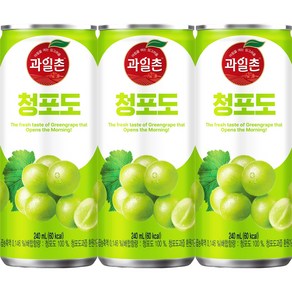 해태 과일촌 드링크 청포도 캔음료 240ml