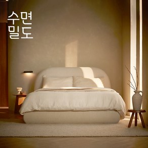 [수면밀도] 허리 디스크 환자가 만든 침대 프레임 [스퀘어/라운드], (스퀘어/낮은형-22cm/크림)-무헤드형_싱글/슈퍼싱글