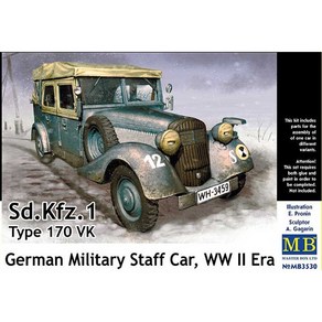 CM3530 1대35 Sd.Kfz.1 Type 170 VK 2차대전 독일군 장교차량, 1개