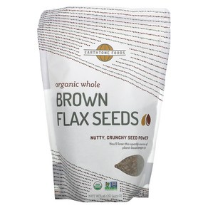 Oganic Whole Bown Flax Seeds 453g, 1개