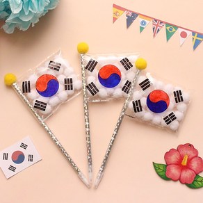 태극기 볼펜 5set, 단품