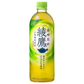 아야타카 녹차 525ml 고급 일본 수입 티 페트 음료, 650ml, 10개