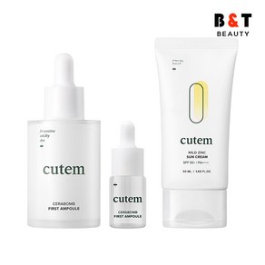 큐템 세라밤 퍼스트 앰플 50ml + 10ml + 마일드 징크 선크림 50ml, 1개