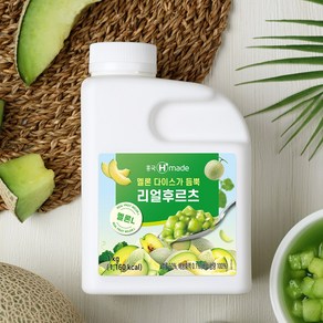 흥국 리얼후르츠 멜론L 1kg 아이스박스 포장, 1kgx1개, 1개