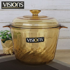 VISIONS 웨이브비젼-3.5L(깊은형) 튤립내열냄비 비전유리냄비 국솥 중곰솥 오븐냄비