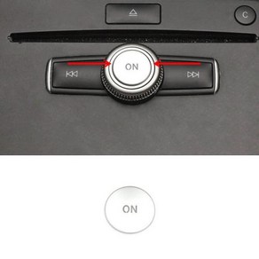 자동차 콘솔 CD 패널 멀티미디어 스위치 버튼 스팽글 볼륨 커버 메르세데스 벤츠 C E 클래스 W204 C200 W212 E260 GLK300 GLK, Type 01