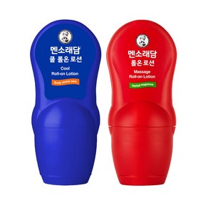 멘소래담 쿨 롤온 로션 50ml + 마사지 핫 롤온 로션 50ml, 멘소래담 롤온 로션 쿨 파스 50m, 1세트, 1개입