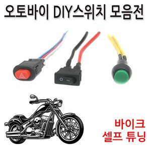 코차 바이크 DIY 스위치 오토바이 차량용 스위치 셀프 튜닝 용품, B타입 온오프 스위치, 1개