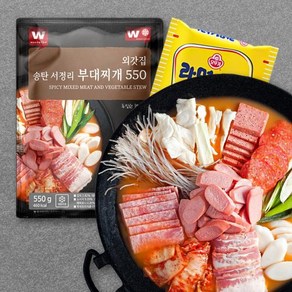 eTV [외갓집] 서정리 부대찌개 550g X 3팩 (라면사리 1개 증정)