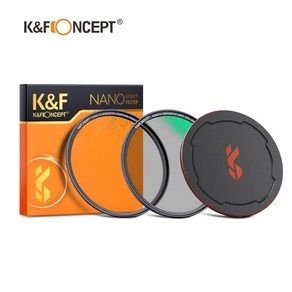 CPL필터 K & F Concept-나노-X 마그네틱 원형 편광 49mm 58mm 62mm 67mm 72mm 82mm 렌즈 캡 및 어댑터 링 포함, 2) 52mm, 1개