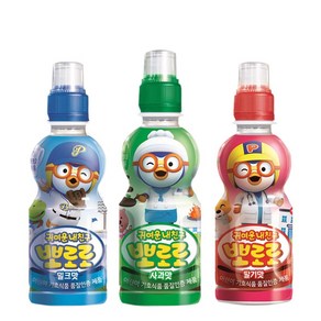 팔도 뽀로로음료수 혼합 기획(밀크+딸기+사과), 1박스, 4종기획(24개), 235ml