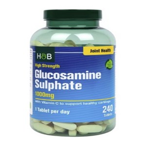 1000mg 240정 1병 홀랜드앤바렛 글루코사민 설페이트 연골 관절 건강 보충제 Holland & Baett Glucosamine Sulphate 1000mg, 1개