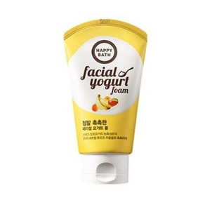 해피바스 훼이셜 요거트 촉촉폼 120ml 유통기한25년05월16일, 1개, 120g