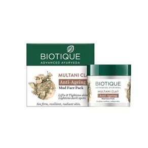 바이오티크 Biotique Multani 클레이 안티에이징 머드 페이스팩 75g 모든 피부용