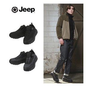 [지프] O JEEP 남성 24FW 다이얼 인조 퍼 방한화