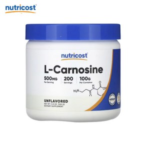 Nuticost L Canosine Powde 뉴트리코스트 엘 카르노신 파우더 100g, 1개