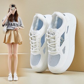 여성 망사 여름 스니커즈 운동화 샌들 4cm