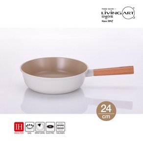 리빙아트 IH 세라믹 궁중팬 24CM, 단품, 1개