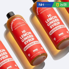 믿고먹는 안동농협 하이진저 레몬생강청 500ml, 1개